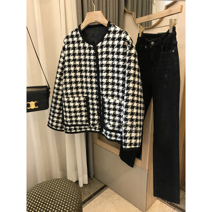 2025 Qiandongge wool small fragrant coat haute couture new  spring women's clothing short, tweed spring and autumn top