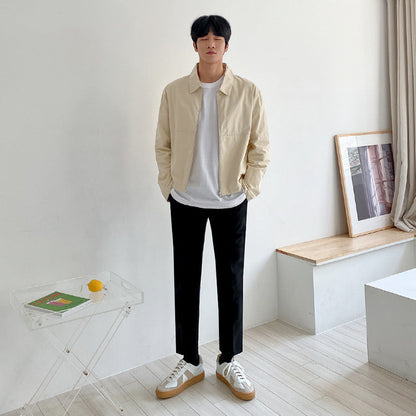 saferido      -shop starboy outfit Myq Men's Coat Spring and Autumn New Korean Fashion Top Autumn Clothes Lapel Casual Jacket