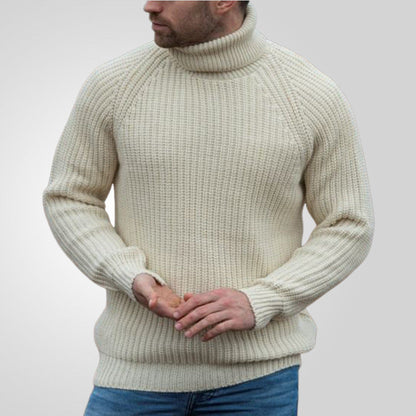 saferido      -shop men fall outfits New Men's Autumn and Winter Turtleneck Sweater Loose Long Sleeve Pullover Bottoming Sweater