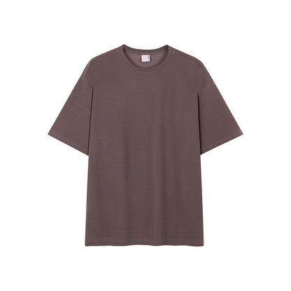 saferido      -shop mens haircut BJ Summer Solid Color Loose Short-Sleeved T-shirt Trendy Korean Style T-shirt Boys Couple Tee All-Match Bottoming Shirt Trendy