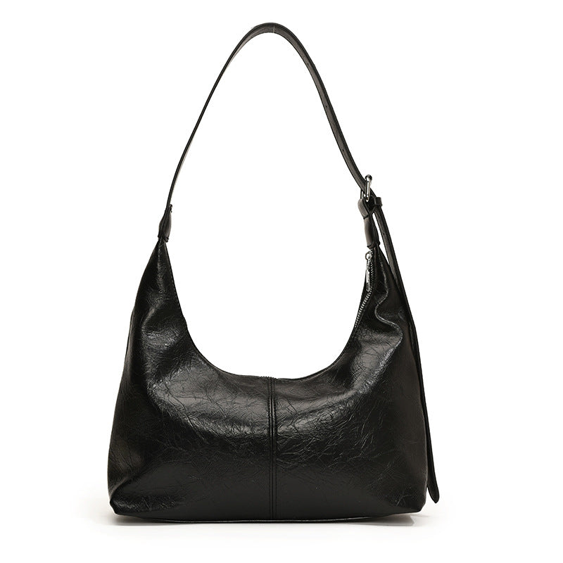 SAFERIDO 2025 Casual soft surface large-capacity bag women's popular new fashion commuter shoulder tote bag versatile messenger bucket bag