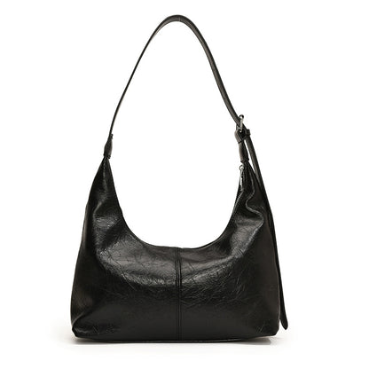 SAFERIDO 2025 Casual soft surface large-capacity bag women's popular new fashion commuter shoulder tote bag versatile messenger bucket bag