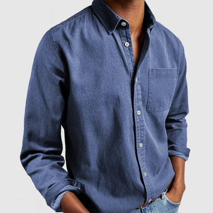 saferido      -shop black men fashion urban E-Commerce New Men's Shirt New Long-Sleeved Lapel Men's Shirt