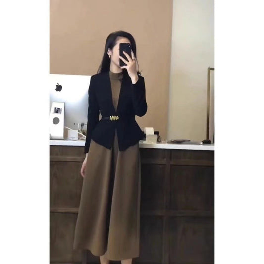 2025 spring clothing new high-end luxury temperament set temperament high-end sense small fragrant style two-piece dress dress