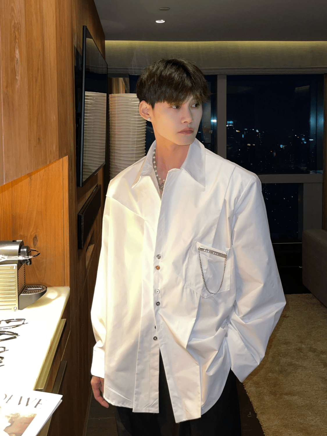 saferido [CUIBUJU] long-sleeved loose Korean version shirt na794