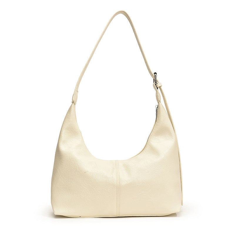 SAFERIDO 2025 Casual soft surface large-capacity bag women's popular new fashion commuter shoulder tote bag versatile messenger bucket bag