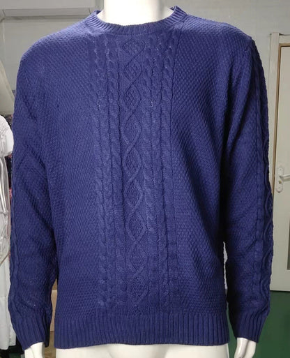 saferido      -shop mens winter fashion Autumn and Winter New Sweater Men's Solid Color round Neck Long Sleeve Sweater plus Size Men's Clothing