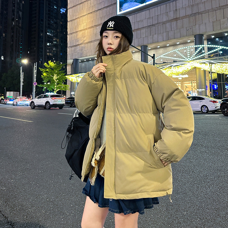 saferido men winter outfits American Cotton-Padded Coat Men's Autumn and Winter 2024 New Men's Cotton-Padded Coat Workwear Couple Bread Coat Fashion
