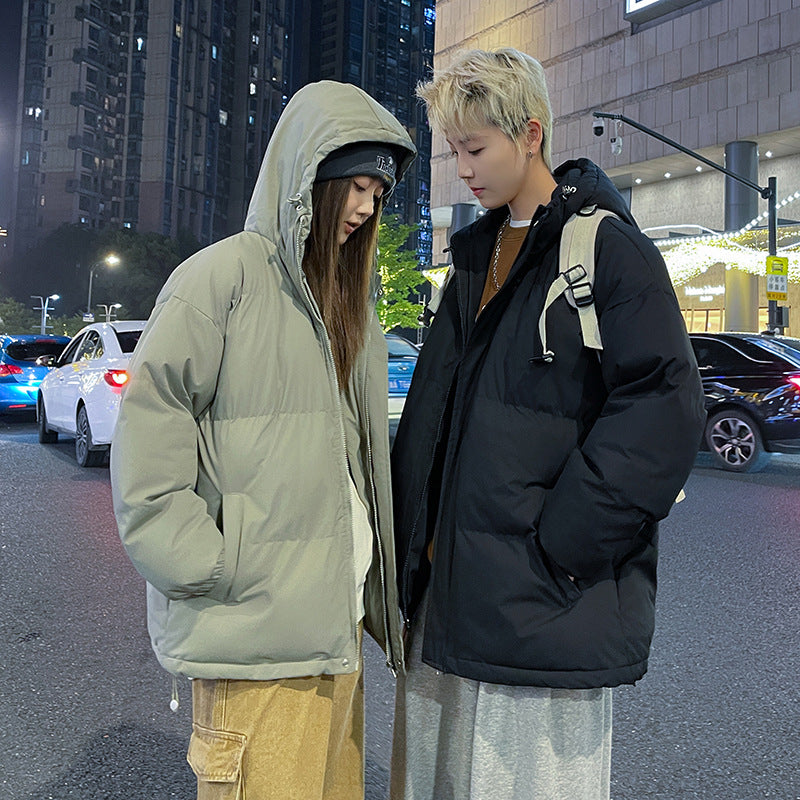 saferido men winter outfits American Cotton-Padded Coat Men's Autumn and Winter 2024 New Men's Cotton-Padded Coat Workwear Couple Bread Coat Fashion