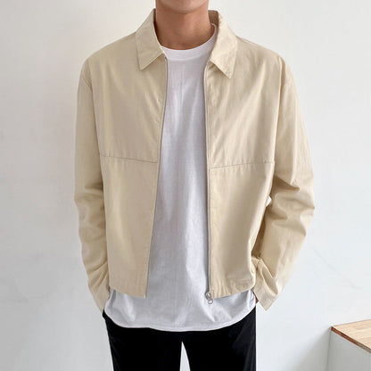 saferido      -shop starboy outfit Myq Men's Coat Spring and Autumn New Korean Fashion Top Autumn Clothes Lapel Casual Jacket