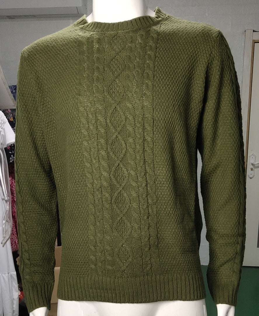 saferido      -shop mens winter fashion Autumn and Winter New Sweater Men's Solid Color round Neck Long Sleeve Sweater plus Size Men's Clothing