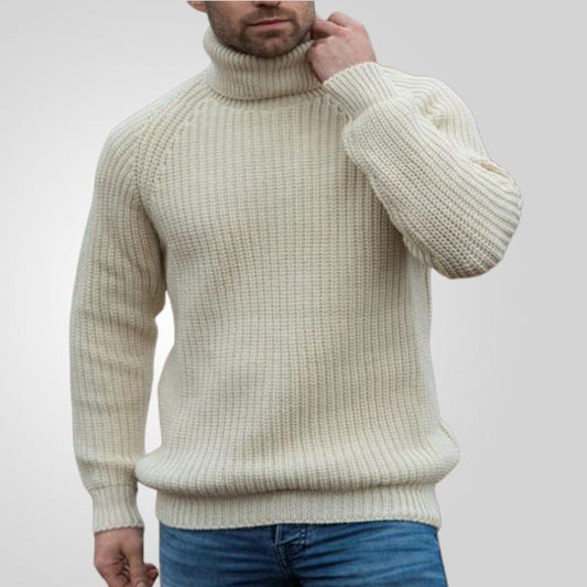 saferido      -shop men fall outfits New Men's Autumn and Winter Turtleneck Sweater Loose Long Sleeve Pullover Bottoming Sweater
