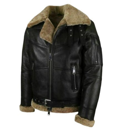 2025 New factories directly supply fur integrated belt buckle zipper digging bag rabbit fur thickened jacket 6536