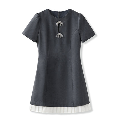 Summer New   Romantic Lotus Leaf Dress Light Luxury Temperament Celebrity Style Slim Skirt M5058