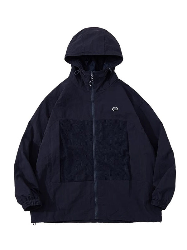 Japanese retro fashion hooded sun protection clothing spring and autumn new outdoor functional waterproof leisure sports jacket