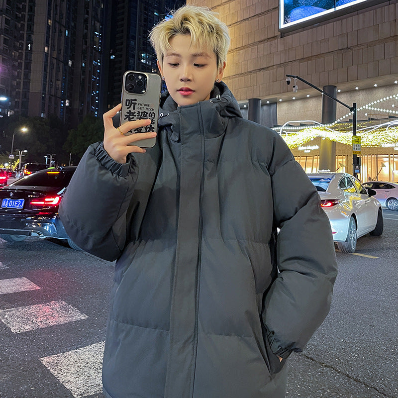 saferido men winter outfits American Cotton-Padded Coat Men's Autumn and Winter 2024 New Men's Cotton-Padded Coat Workwear Couple Bread Coat Fashion