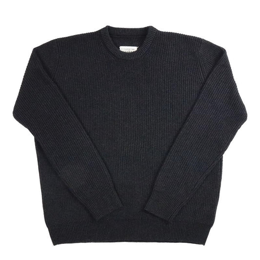 saferido      -shop mens fall outfits Magila Autumn and Winter Casual Sweater Sweater Style Gray Black round Neck Loose Pullover Sweater Original Men and Women