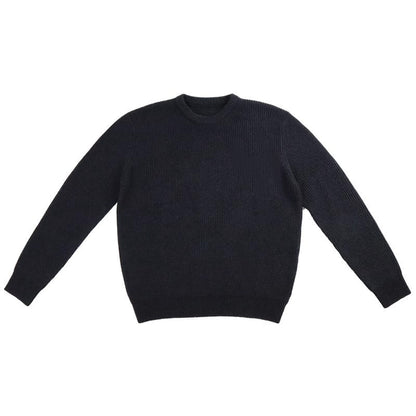 saferido      -shop mens fall outfits Magila Autumn and Winter Casual Sweater Sweater Style Gray Black round Neck Loose Pullover Sweater Original Men and Women