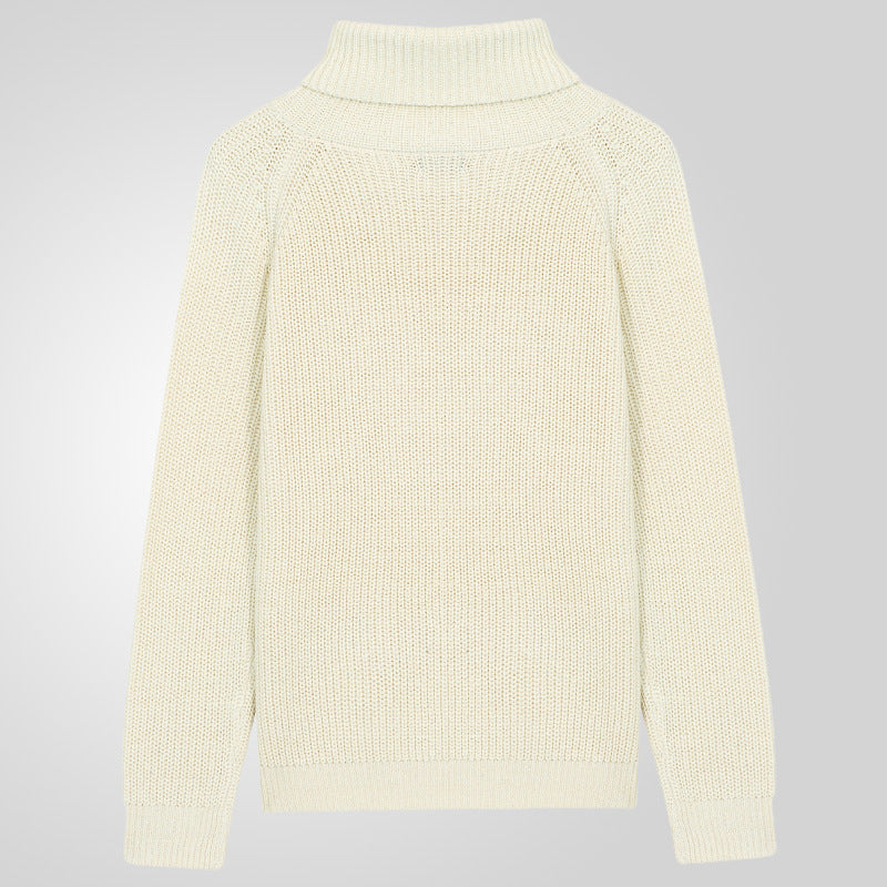 saferido      -shop men fall outfits New Men's Autumn and Winter Turtleneck Sweater Loose Long Sleeve Pullover Bottoming Sweater