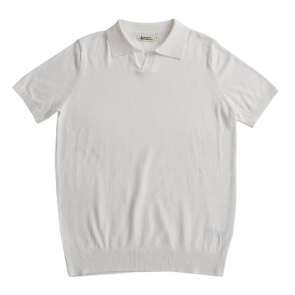 saferido      -shop classy outfits men Lapel Business Polo Men's Sweater Seagull Collar T-shirt Men's Casual Solid Color Slim Fit American Men's Summer Short Sleeve