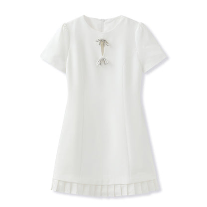 Summer New   Romantic Lotus Leaf Dress Light Luxury Temperament Celebrity Style Slim Skirt M5058