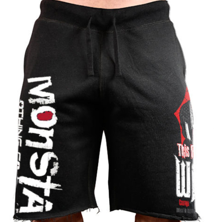 saferido      Men New Cotton Shorts Men's loose Short Trousers Fitness Bodybuilding Jogger Mens Brand durable Sweatpants Fitness Workout Short