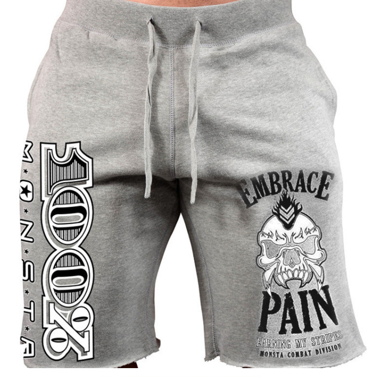 saferido      Men New Cotton Shorts Men's loose Short Trousers Fitness Bodybuilding Jogger Mens Brand durable Sweatpants Fitness Workout Short