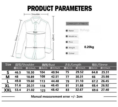 Fashion Print Luxury Long Sleeve Shirt Man Button Up For Men Clothing Business Casual Social Dress Slim Shirts Male Blouse