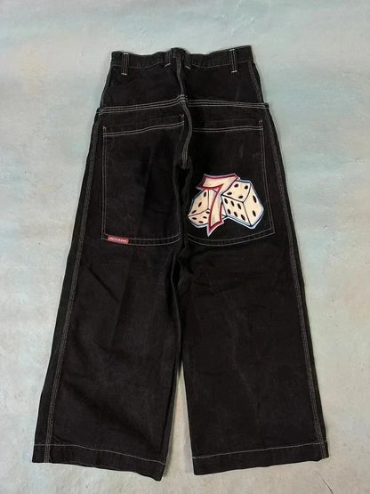 Street Popular Joker Solid Color Jeans Men Y2K New Harajuku Casual Loose Washed Straight Wide Leg Pants Unisex Vintage Trousers