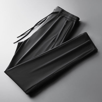 Brand Summer Pants for Men Business Casual Fashion Thin Breathable Men Trousers Mid Straight Solid Color Men Pants