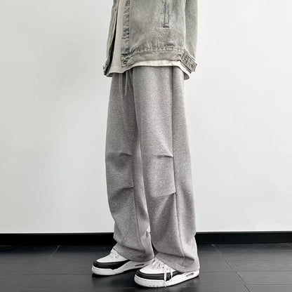 saferido Baggy Men's Sports Pants Oversized Hip Hop Joggers Harajuku Streetwear Male Sweatpants Casual Wide Leg Trousers Korean