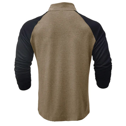 saferido Men Sweatshirts Spring Men's Hoodies Pullover Half Zipper Male Sports Hoody Outdoor Autumn Solid Color Turtleneck Sweaters