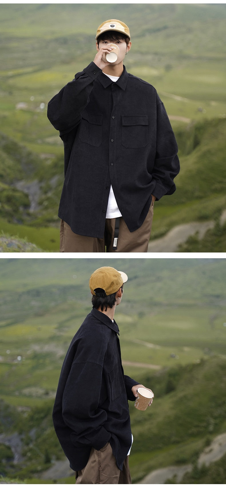 Men Korean Fashion White Long Sleeve Shirts Mens Japanese retro Shirts Blouses Harajuku Oversized Shirt Male Button Up  5XL