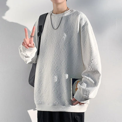 saferido Hoodies Spring Autumn Men's Sweatshirt Fashion Streetwear Long Sleeve Tops Men Trend Male Clothing O-Neck Basic Pullover Hoodie