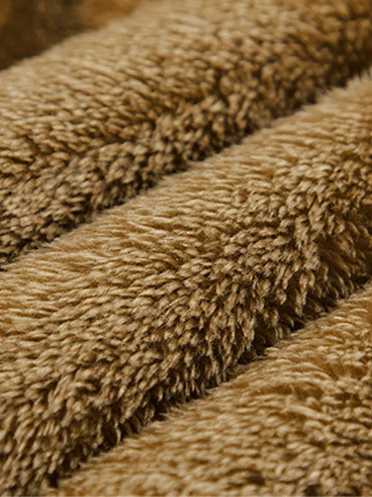 Casual Thick Vest Men Solid Winter Cargo Sleeveless Jacket Man Fashion Zippper Corduroy Turtleneck Warm Boy Outwears