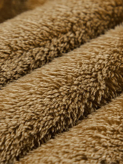 Casual Thick Vest Men Solid Winter Cargo Sleeveless Jacket Man Fashion Zippper Corduroy Turtleneck Warm Boy Outwears
