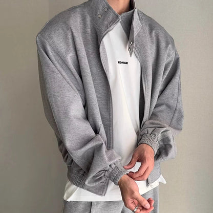 saferido Casual Sports Mens Suit 2024 Spring Korean Street Fashion Couple Two-piece Set Daily Comfortable Outdoors Running Tracksuit