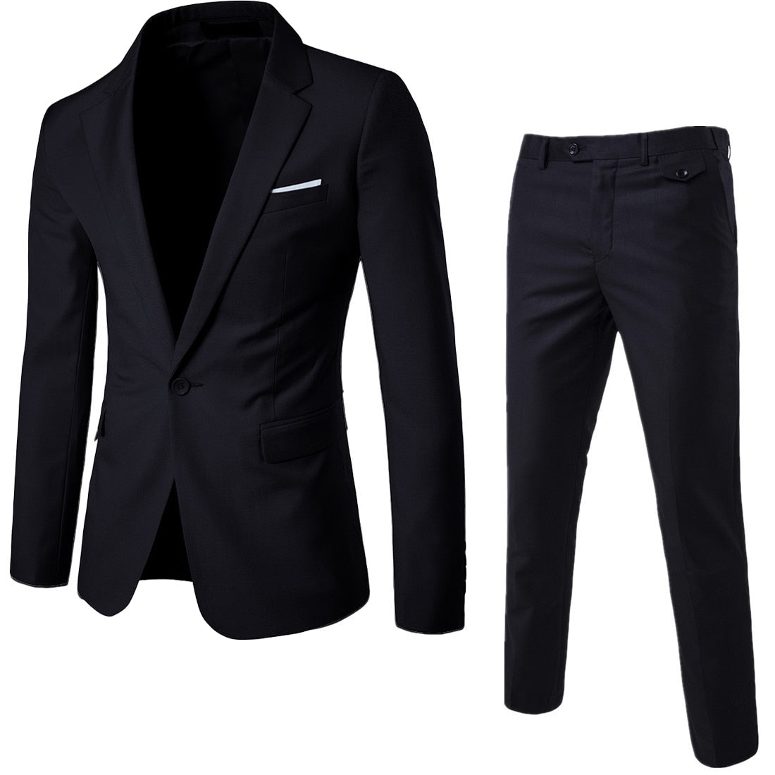 Men Blazers 3 Pieces Sets Business 2 Suits Vest Pants Blue Coats Wedding Formal Elegant Jackets Korean Luxury Free Shipping