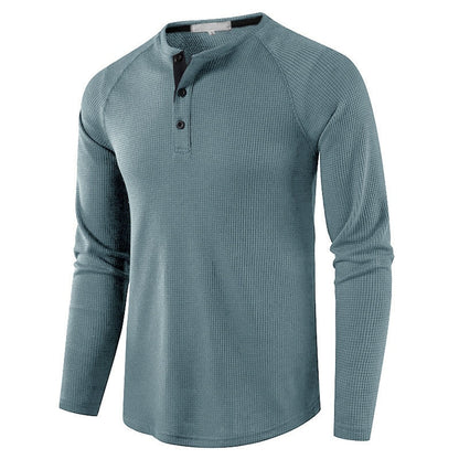 Long Sleeve T Shirt for Men Solid Spring Summer Casual Mens T-shirt Breathable Male Tops Fashion Clothes Men's T-shirts