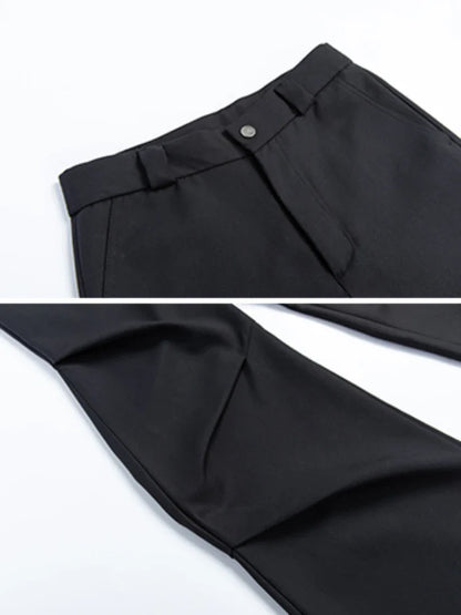 Pants Men Streetwear All-match Leisure Design Vitality Mopping Pure Color Baggy Trousers Joggers Youthful Spring Autumn Chic BF