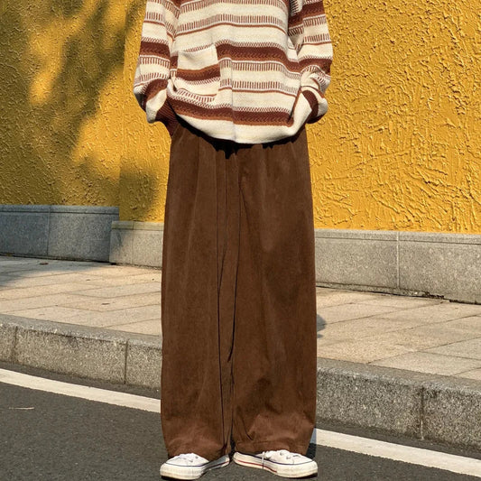 saferido New Baggy Striped Sweatpants For Men Straight-Leg Pants Fashion Hip Hop Streetwear Harajuku Trousers Casual Bottoms Male Clothes