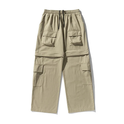 saferido 2024 New Cargo Pants Men Oversize Outdoor Casual Trousers Multi Pocket Pure Cotton Jogging Pants Mans Streetwear Hip Hop