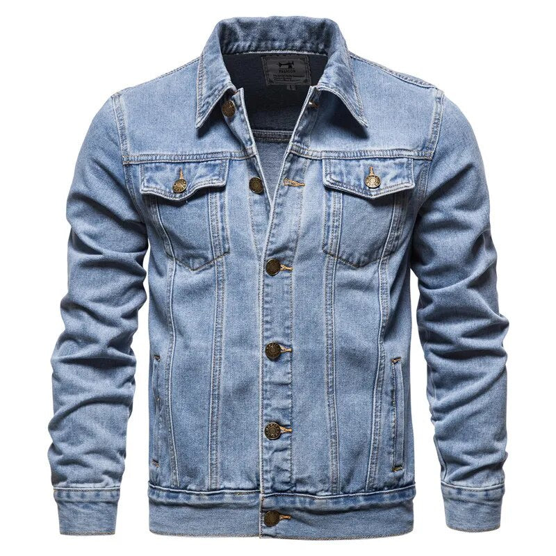 Spring And Autumn Fried Street Men's Denim Jacket Cotton Casual Slim Jacket Men's Jean Jacket Men's Clothing