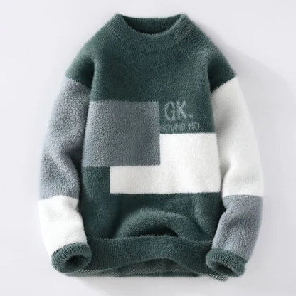 Sweaters men Winter Letter pattern thick sweater men Student youth sweaters autumn Men's wool pullovers full size S-3XL