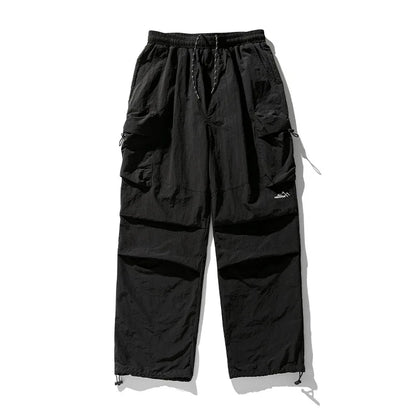 saferido Parachute Cargo Pants Men Oversize Outdoor Casual Trousers Male Waterproof Pants Man Japanese Streetwear Hip Hop