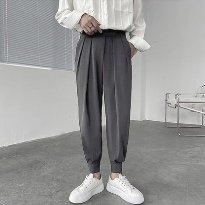 Men Pants Streetwear Joggers Casual Harem Trousers Harajuku Korean Tapered Male Blazer Pants  High Streetwear Japanese