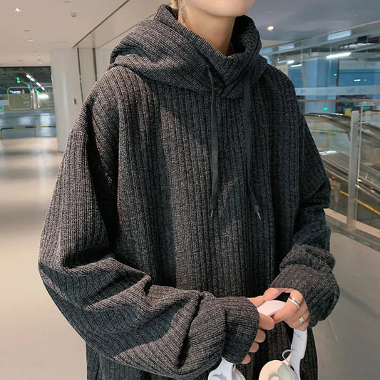 saferido Sweater Men Spring Autumn Men's Hooded Sweater Casual Pullover Warm Knitted Sweatercoat Pull Homme Plus Size 3XL Streetwear
