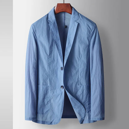 6761-R-Summer solid color short-sleeved Customized suit men's V-neck bottoming Customized suit