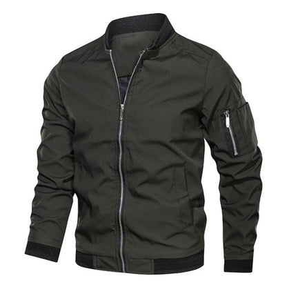 New Spring Autumn Fashion Men Jacket Bomber Jackets Business Casual Streetwear Male Coats Simple Windbreaker British Style Coat