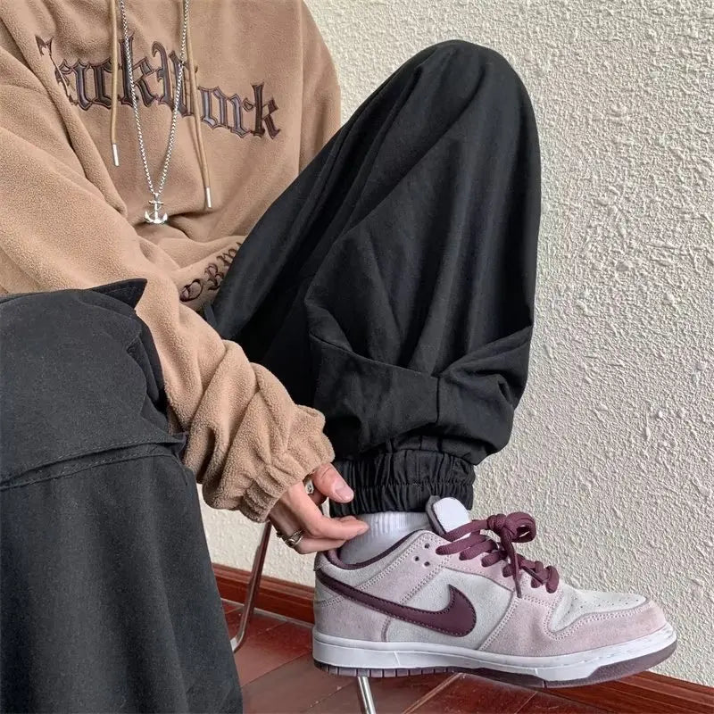 saferido Joggers Cargo Pants for Men Casual Hip Hop Hit Color Pocket Male Trousers Sweatpants Streetwear Harajuku Pants